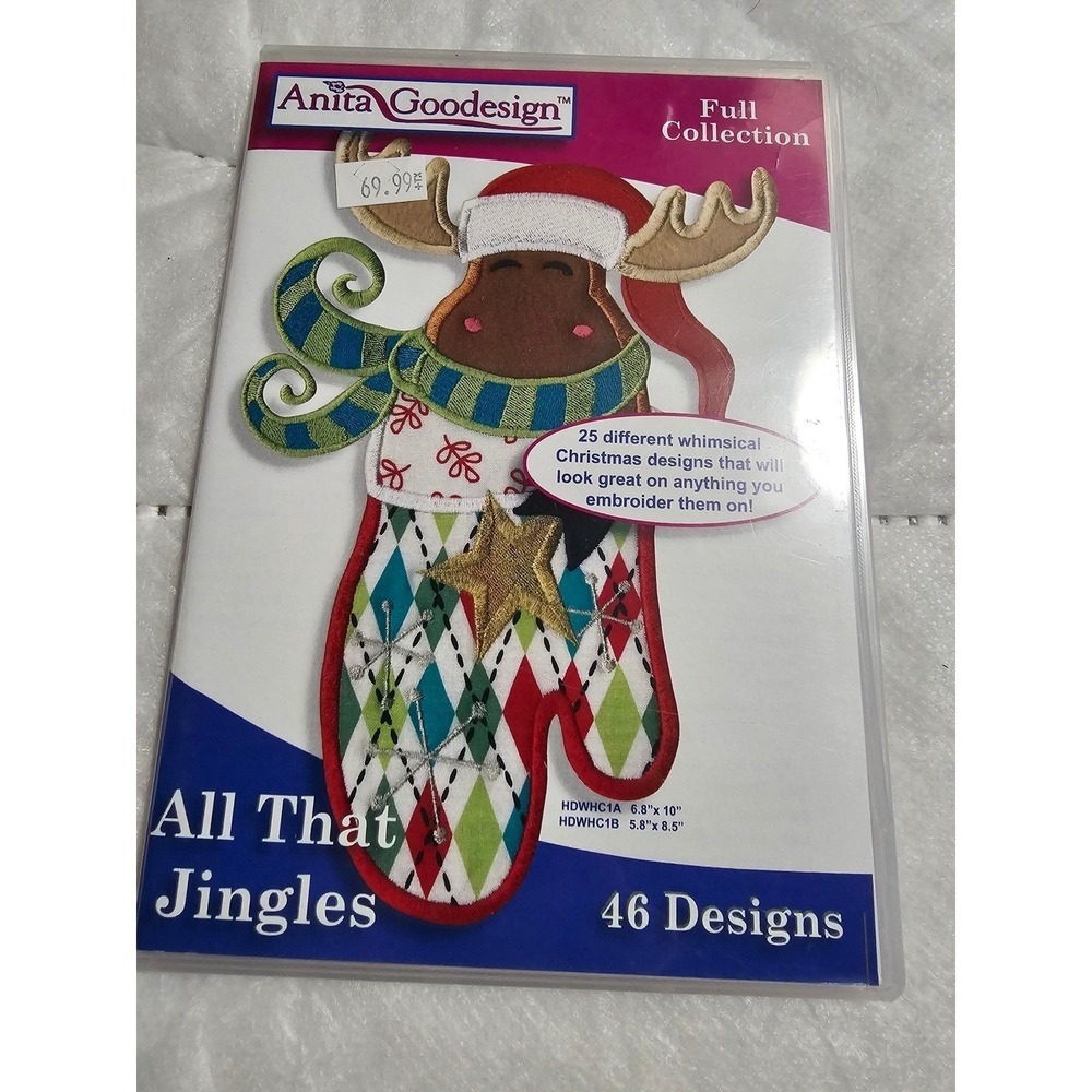 Anita Goodesign All That Jingles Embroidery Designs CD 46 Christmas Designs‎